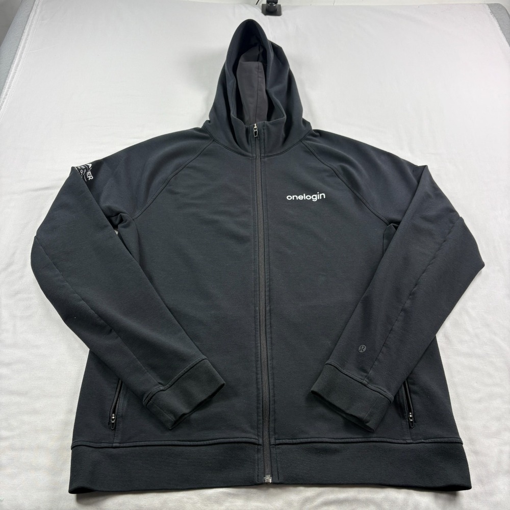 Lululemon City Sweat Hoodie Mens Large Black Full Zip Casual Jacket